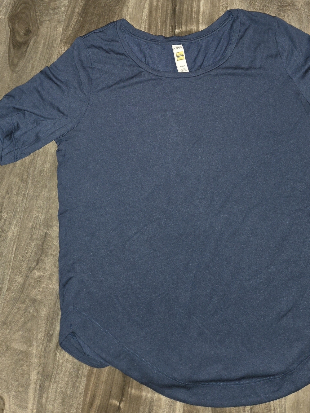 Lole Women's Navy Scoop Neck Short Sleeve Tee